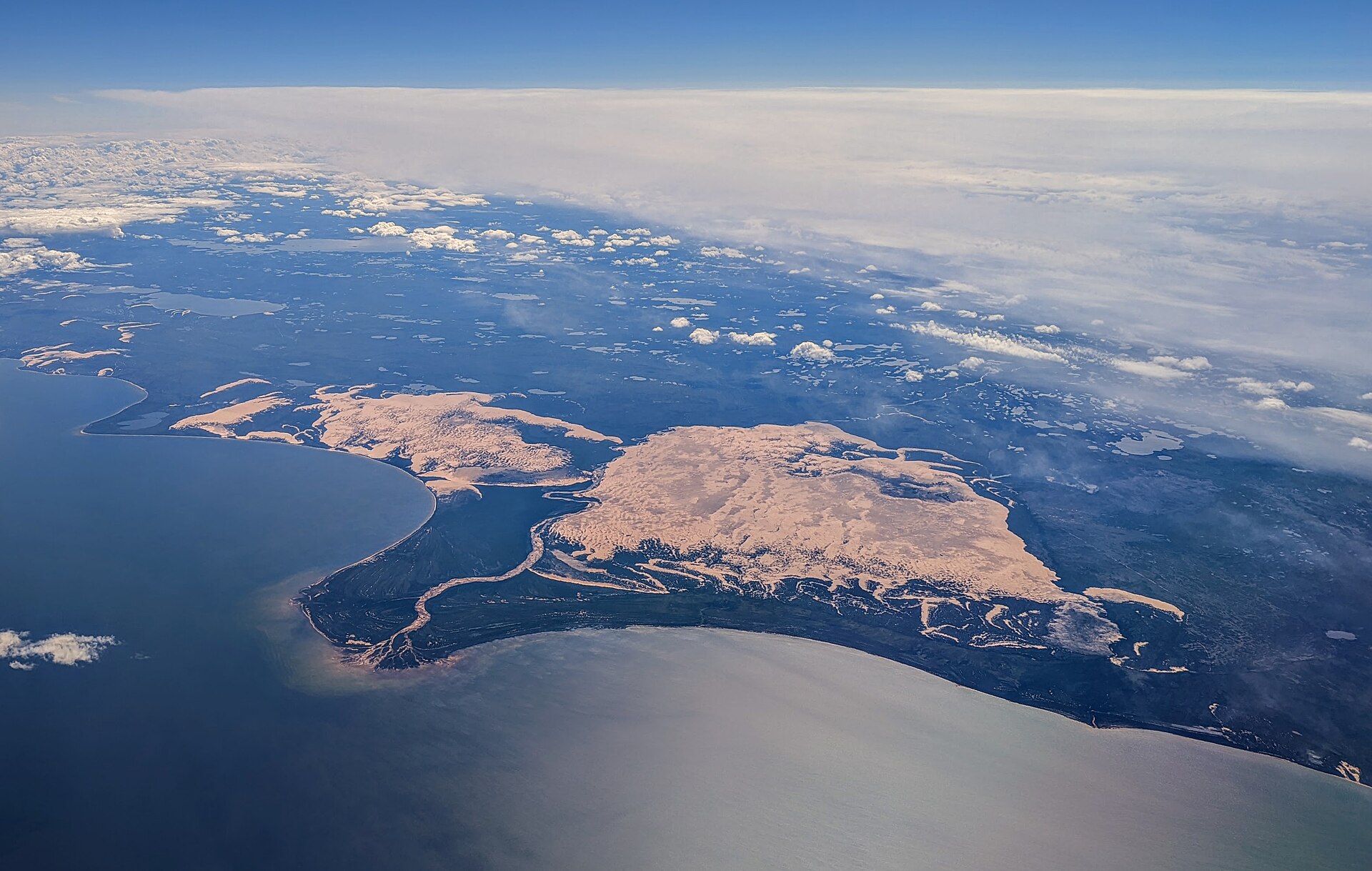 Athabasca Sand Dunes aerial