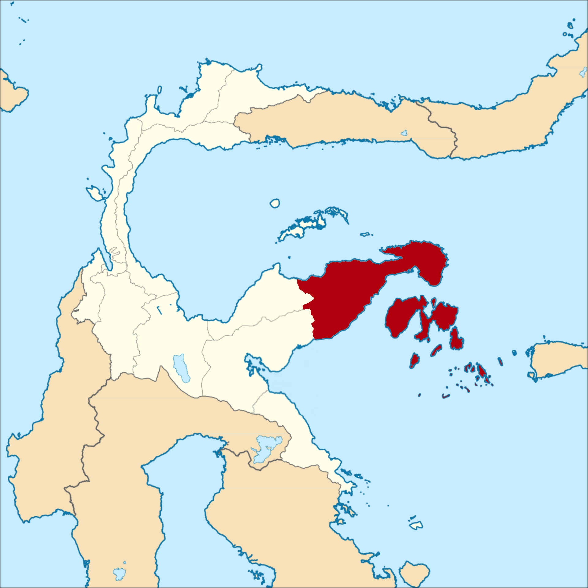 Banggai in Central Sulawesi