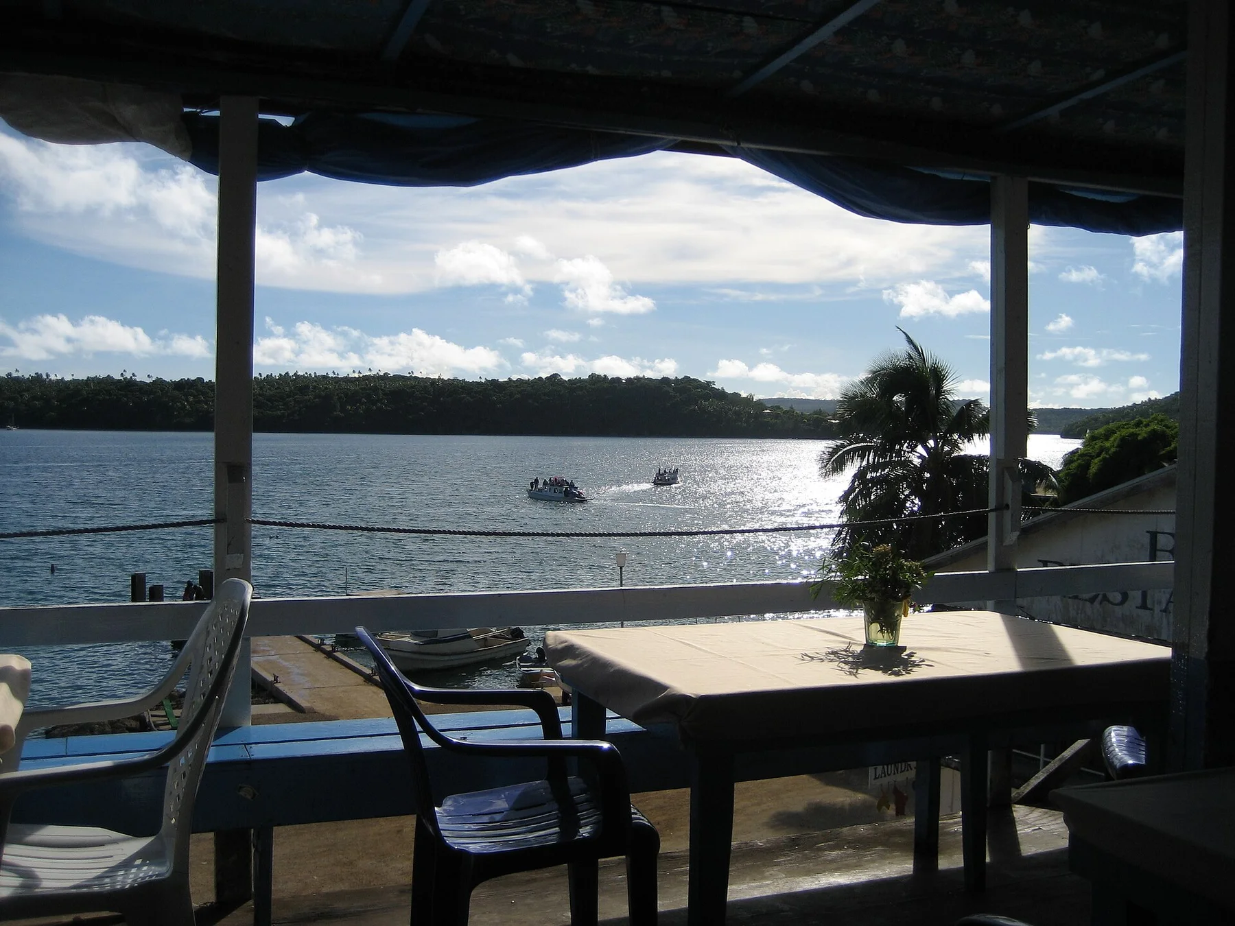 Harbour view from the Bounty Bar, Neiafu, Vava'u, Tonga - panoramio